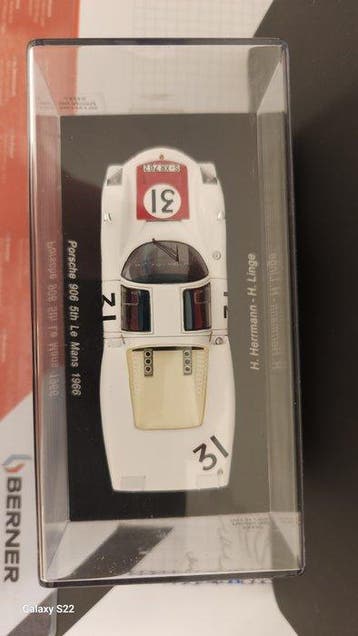 Spark 1:43 - Modelauto - Porsche 906 5th Le Mans 1966, Nieuw