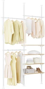 2dekans | SoBuy Telescopisch kledingrek, robuuste, Maison & Meubles, Armoires | Penderies & Garde-robes, Ophalen of Verzenden