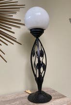 Lampe - fer forge martele - Lampe art deco