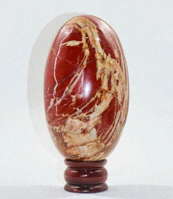 Uitzonderlijke Rode brecciëerde jaspis Lingam 190 mm –