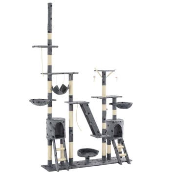 vidaXL Kattenpaal met sisal krabpalen 230-250 cm, Verzenden, Nieuw