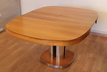 Uitschuifbare tafel - Hout, Staal