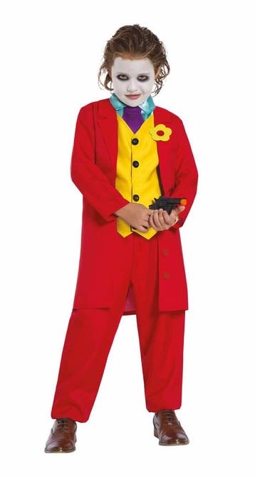 Joker Kostuum Kind Rood, Verzenden