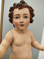 Beeld, Gesù Bambino - 46.5 cm - Hout