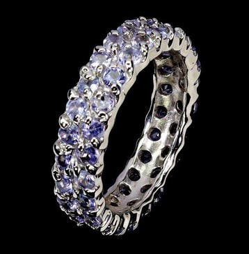 Sans prix de réserve - Bague Argent - tanzanite
