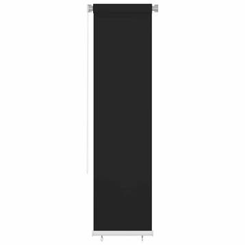 vidaXL Rolgordijn voor buiten 65(B)x230(H) cm HDPE zwart, Verzenden, Nieuw