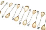 Lepel (13) - .833 zilver - 13 zilveren koffielepels, Antiek en Kunst