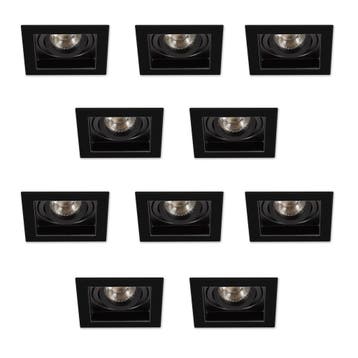 Spots inbouw Set Axl inbouwspots 10 stuks zwart, Verzenden