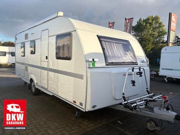 Adria Aviva 563PT - Luifel, airco, mover & 3de stapelbed, Rondzit, Vast bed, Luifel, Adria