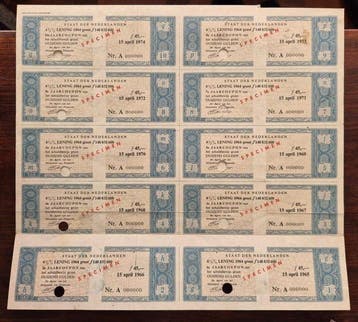 Nederland. 1000 Gulden - 1964 - State loan 4 1/2%, Antiek en Kunst