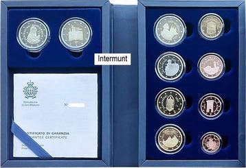 San Marino. Proof Set 2024 (incl. 2 Euro Ghirlandaio +, Postzegels en Munten