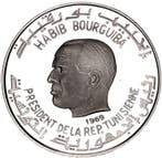Tunesië. 1 Dinar 1969 Sbeitla-Sufetula 0,7 Oz Proof