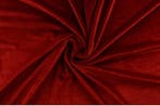 10 meter stretch fluweel - rood, Hobby en Vrije tijd, Stoffen en Lappen, Verzenden, 120 cm of meer, Polyester, Rood