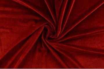 10 meter stretch fluweel - rood, Hobby en Vrije tijd, Stoffen en Lappen, Verzenden, 120 cm of meer, Polyester, Rood