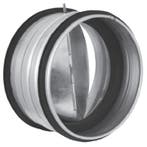 Terugslagklep Ø 125mm met rubberdichting - tussen kanaal, Verzenden, Nieuw