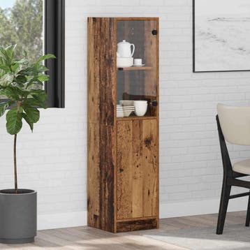 vidaXL Highboard Oud Hout 35 x 37 x 142 cm Bewerkt hout, Verzenden