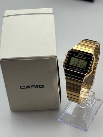 Casio Vintage Gold Digital Watch – Alarm Chronograph – Retro, Nieuw