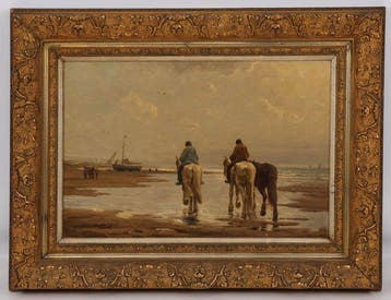 Jan H.B. Koekkoek (1840-1912) - Strandgezicht