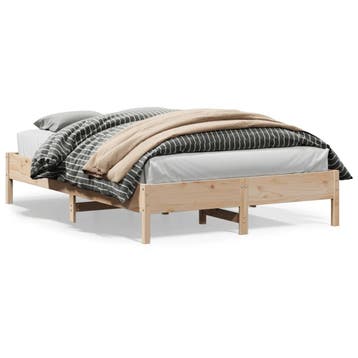vidaXL Bedframe zonder matras massief grenenhout 140x200 cm, Verzenden, Nieuw