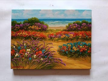 Gabriele Fabris (1958) - Verso il mare (paesaggio