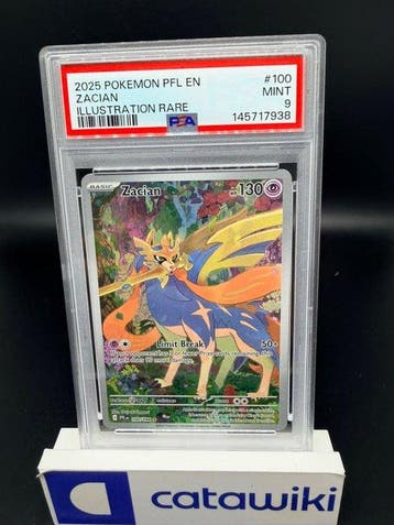 Pokémon - 1 Graded card - Zacian [IR] 100/094 PSA 9 - Mega, Nieuw