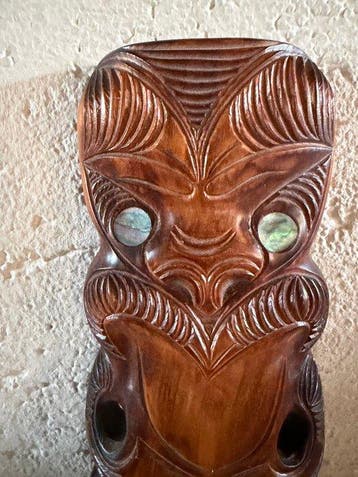 Maori Tekoteko beeld - Hout - Nieuw-Zeeland - 21e eeuw