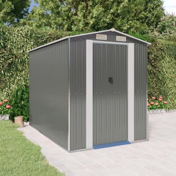 vidaXL Tuinschuur 192x274x223 cm gegalvaniseerd staal, Verzenden, Nieuw