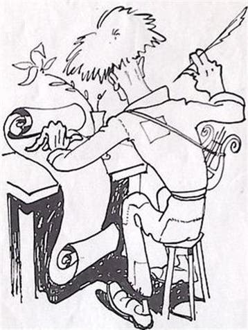 Schrijver met veerpen (lijst optie, Lithos), Verzenden