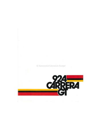 1981 PORSCHE 924 CARRERA GT BROCHURE DUITS, Ophalen of Verzenden