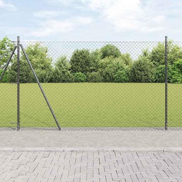 vidaXL gaashek met betonnen voetstuk 10 x 1,4 m PVC-Coated, Verzenden, Nieuw