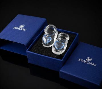 Swarovski - Figuur - Baby Shoes | Blue - 5108539 - Box -