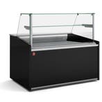 Neutrale vitrine toonbank, hoog glas, met neutrale opbergrui, Verzenden