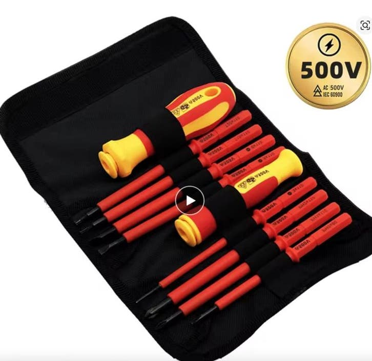 10 Delige verwisselbare schroevendraaier set geïsoleerde..., Auto-onderdelen, Airco en Verwarming, Nieuw, Verzenden