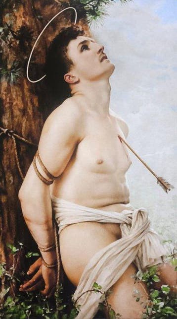 Gustave Courtois (1852–1923) (after) - Saint Sebastian, 1906