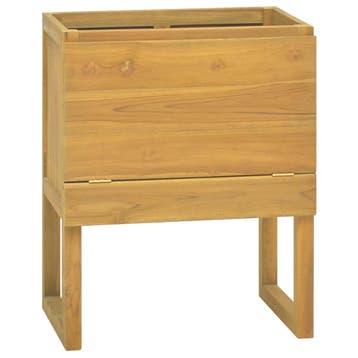 vidaXL Badkamerkast 60x40x75 cm massief teakhout, Verzenden