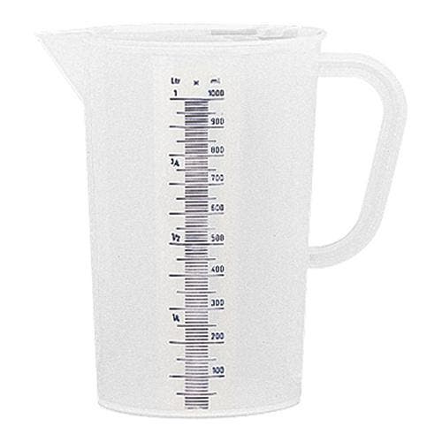 Maatbeker | Kunststof | Maatverdeling | 1L | Ø120x165(h)mm, Articles professionnels, Horeca | Équipement de cuisine, Envoi