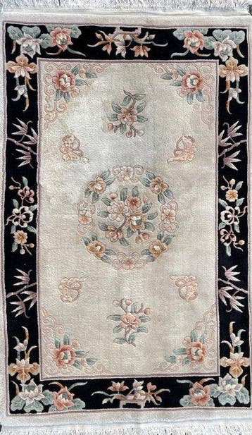 China Aubusson - GEREINIGD - handgeknoopt - wol - Tapijt -, Nieuw