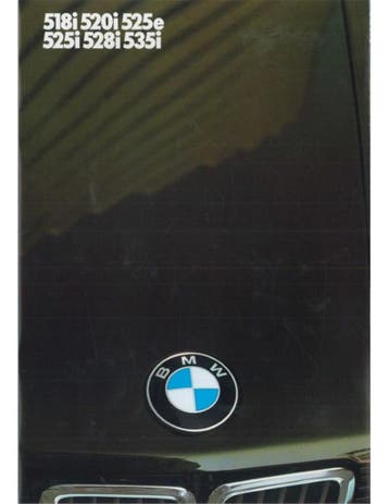 1985 BMW 5 SERIE BROCHURE FRANS