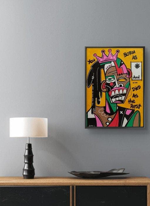 Le Viro (1983) - Social Status (Original Artwork on canvas), Antiek en Kunst, Kunst | Schilderijen | Modern