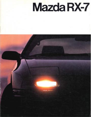 1986 MAZDA RX-7 BROCHURE NEDERLANDS