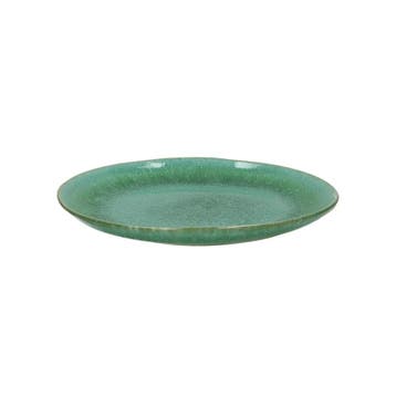 Pomax Treille dessertbord steengoed Ø 21 cm - groen, Maison & Meubles, Verzenden