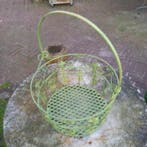 Mand - IJzer - Fraaie Planten Mand 43cm, Antiek en Kunst