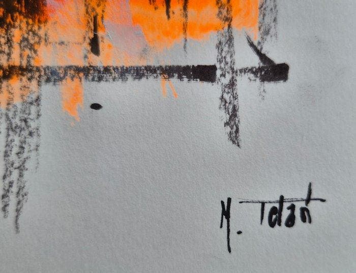 Michele Telari - New York orange, Antiek en Kunst, Kunst | Schilderijen | Modern
