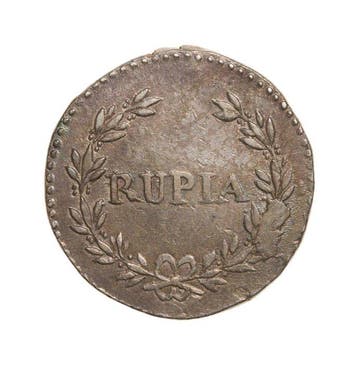 Inde portugaise. D. Maria II (1834-1853). Rupia (600 Réis)