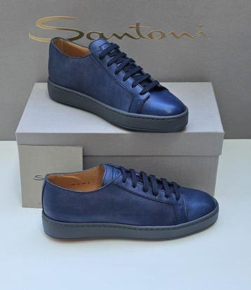 Santoni - Sneakers - Maat: EU 42, EU 41.5 - Nieuw met tags, Nieuw