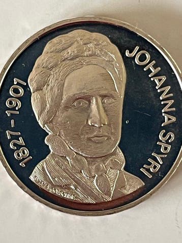 Zwitserland. 20 Francs 2001, Johanna Spyri Commemorative