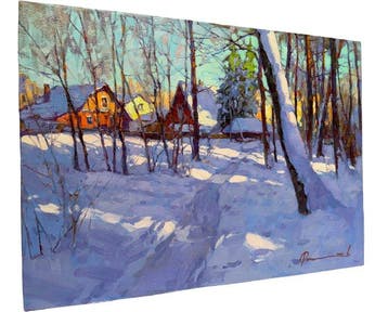 Sergei Flitov (1964) - Chemin dans la Forêt Hivernal -