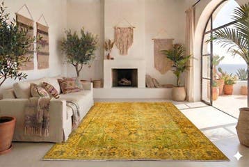 Jaune vintage - Tapis - 270 cm - 170 cm - avec certificat, Nieuw