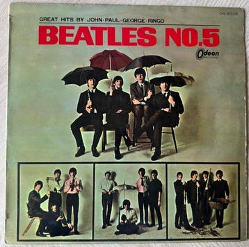 Beatles - THE BEATLES NO. 5 (Japan) – Red Everclean Vinyl –