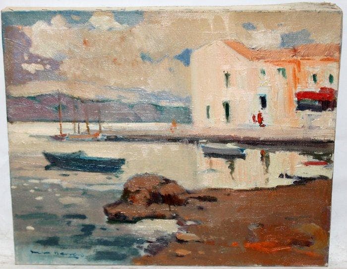 Antoni Sala Herrero (1927-2012) - Port de la Selva (Costa, Antiquités & Art, Art | Peinture | Classique